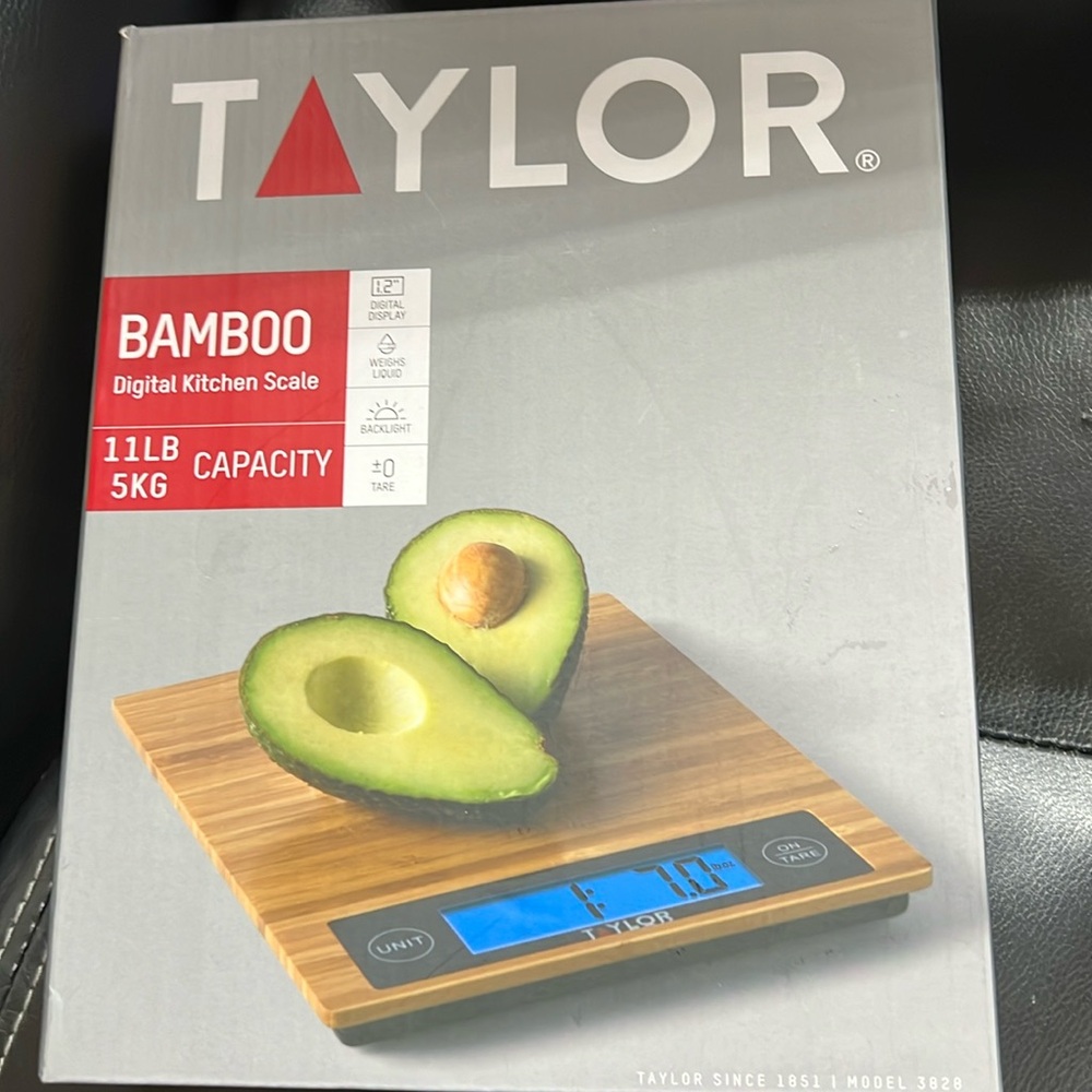 NIB Bamboo Digital Kitchen Scale